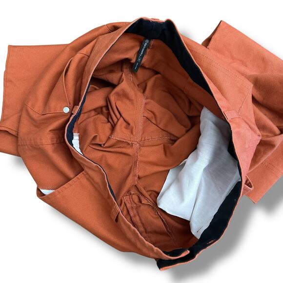 Backcountry Women’s Pants Rust Orange Straight Leg Cotton Blend Size 12 - Picture 8 of 9